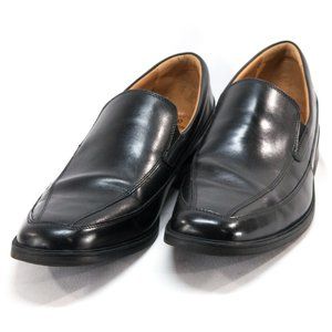 Clarks black slide loafer dress shoes size 11